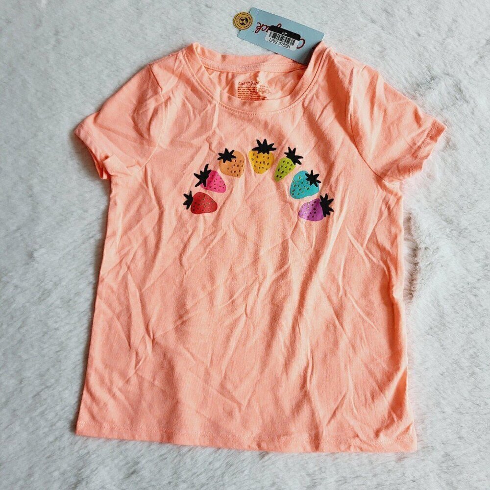 Cat & Jack Girls' Short Sleeve Graphic T-Shirt Bundle, set of 2 (xsmall) 4KIDN-R - Picture 5 of 8